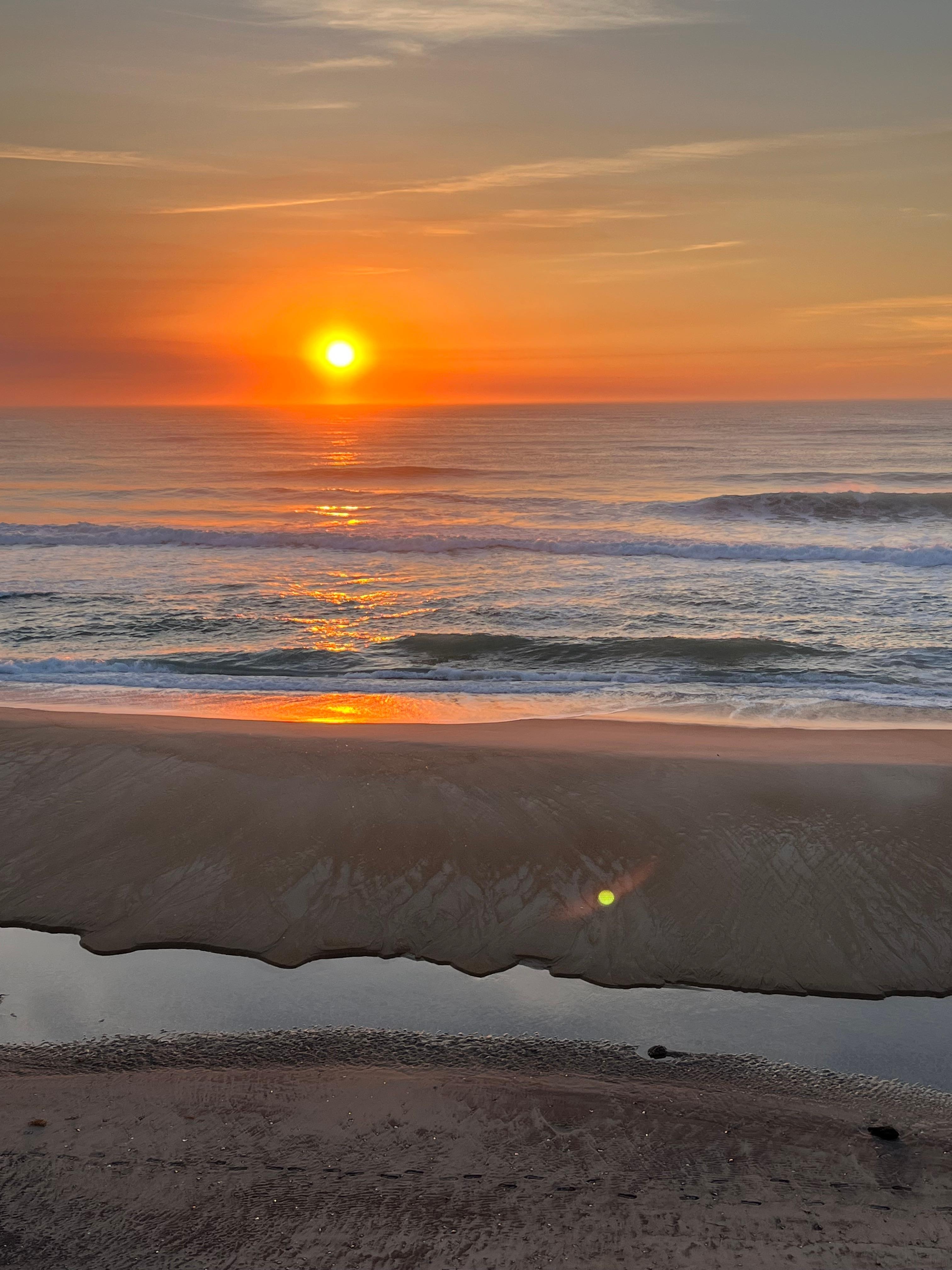 Sunrise from the back balcony. 
