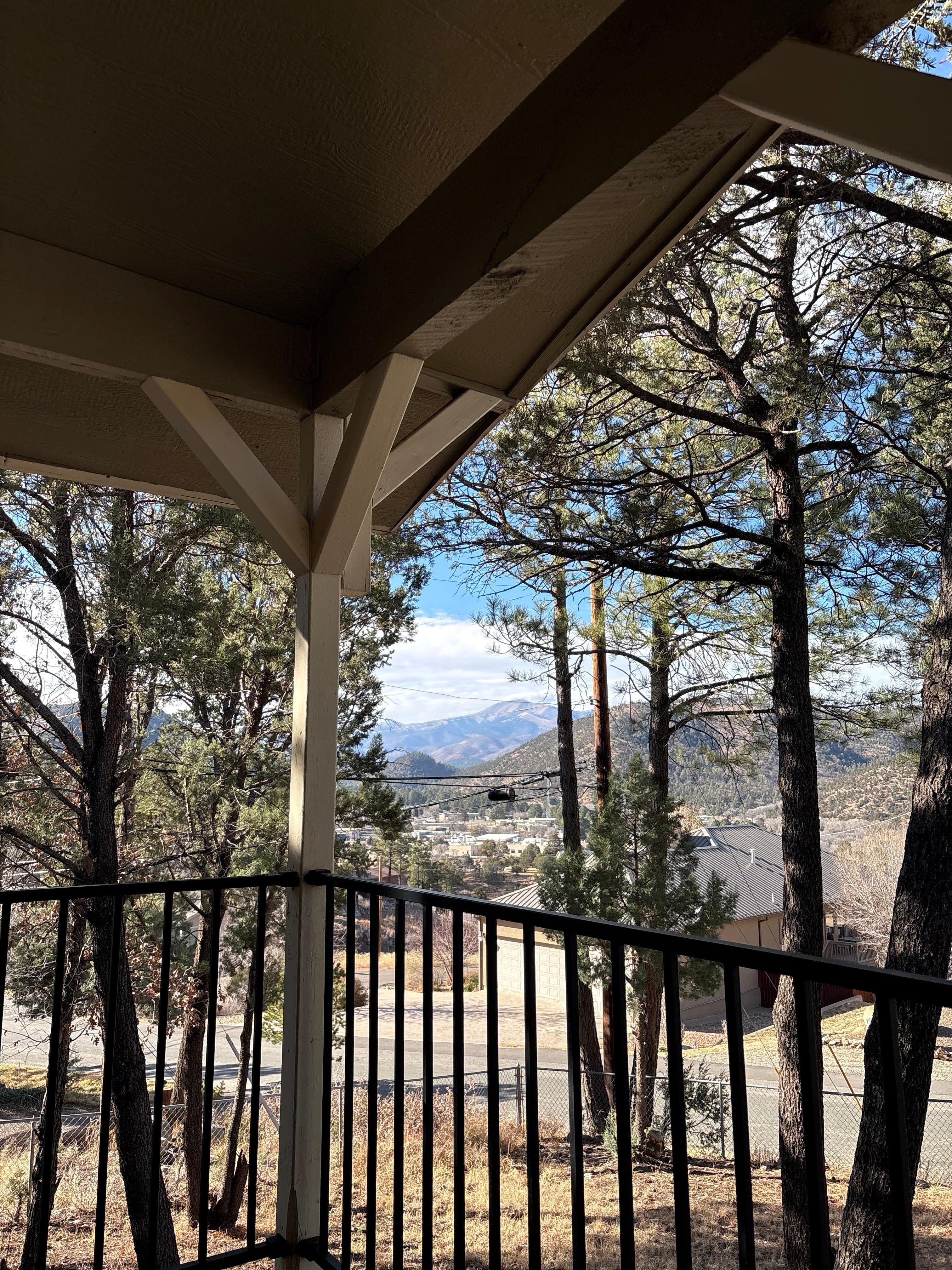 The view from the porch was beautiful! 