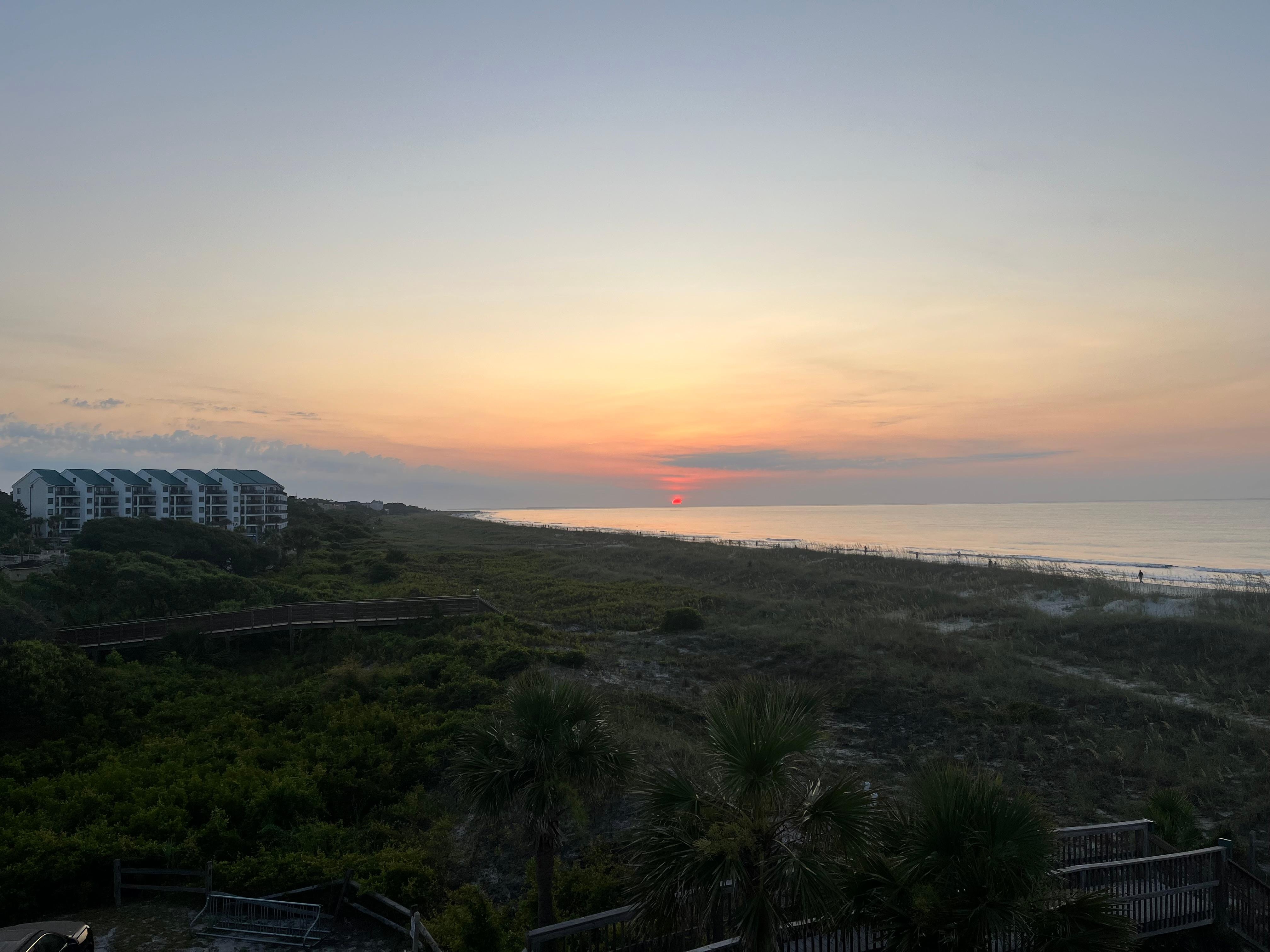 Sunrise from the balcony 