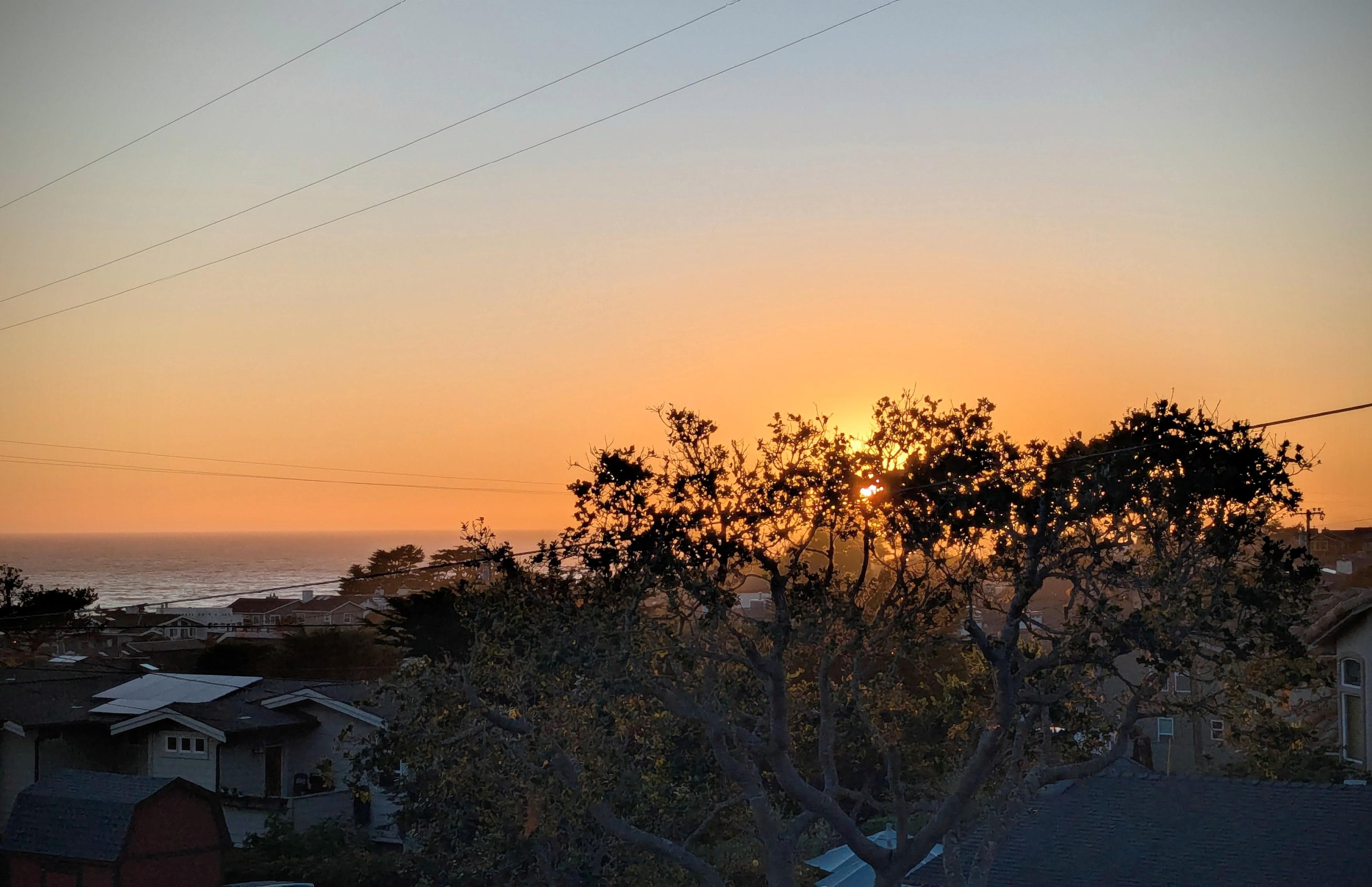 Sunset from the deck