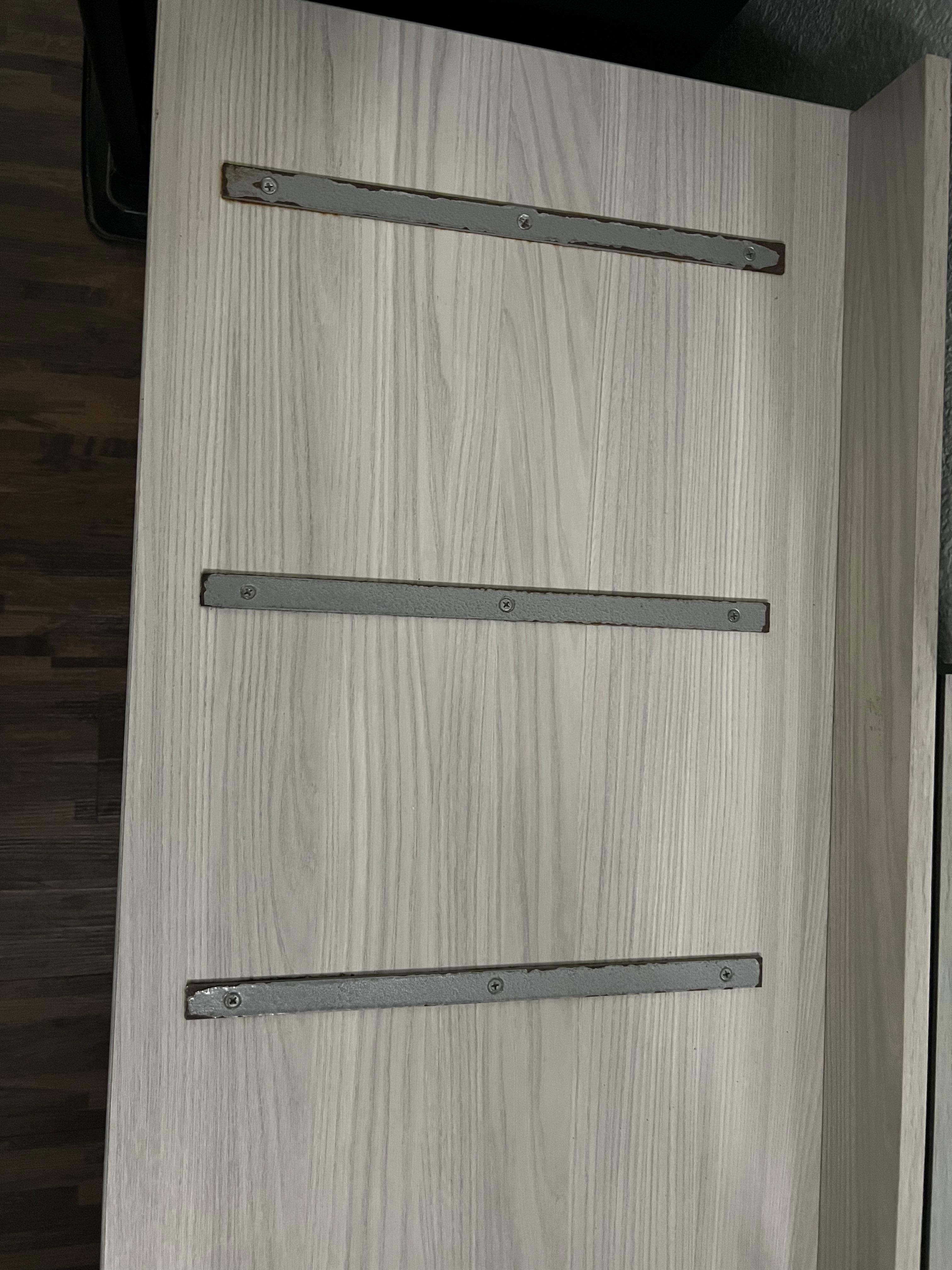 Rusted metal on the place to put your suitcase