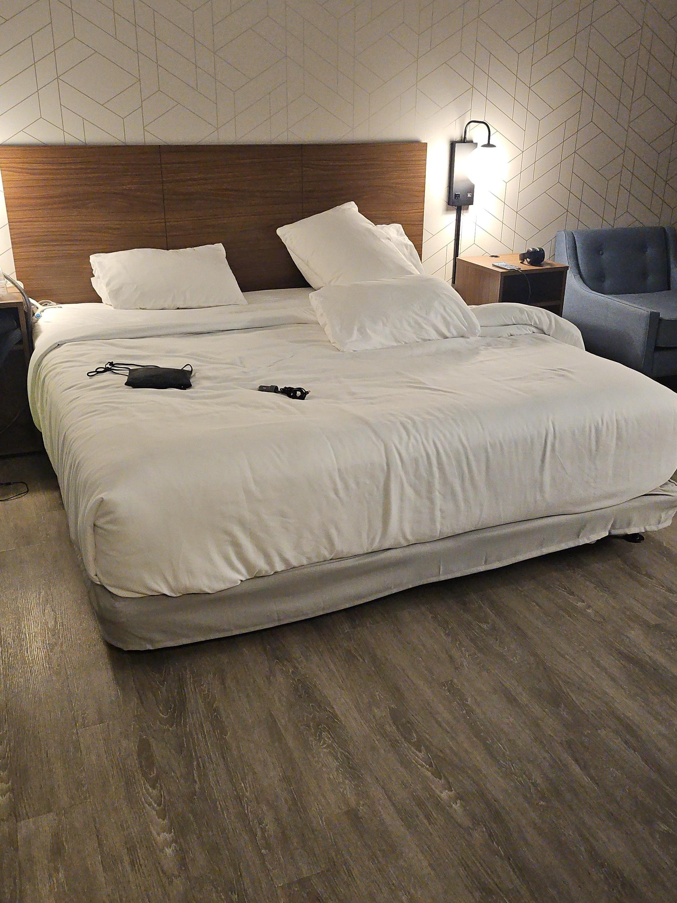 This bed was so comfortable and the pillows heavenly.