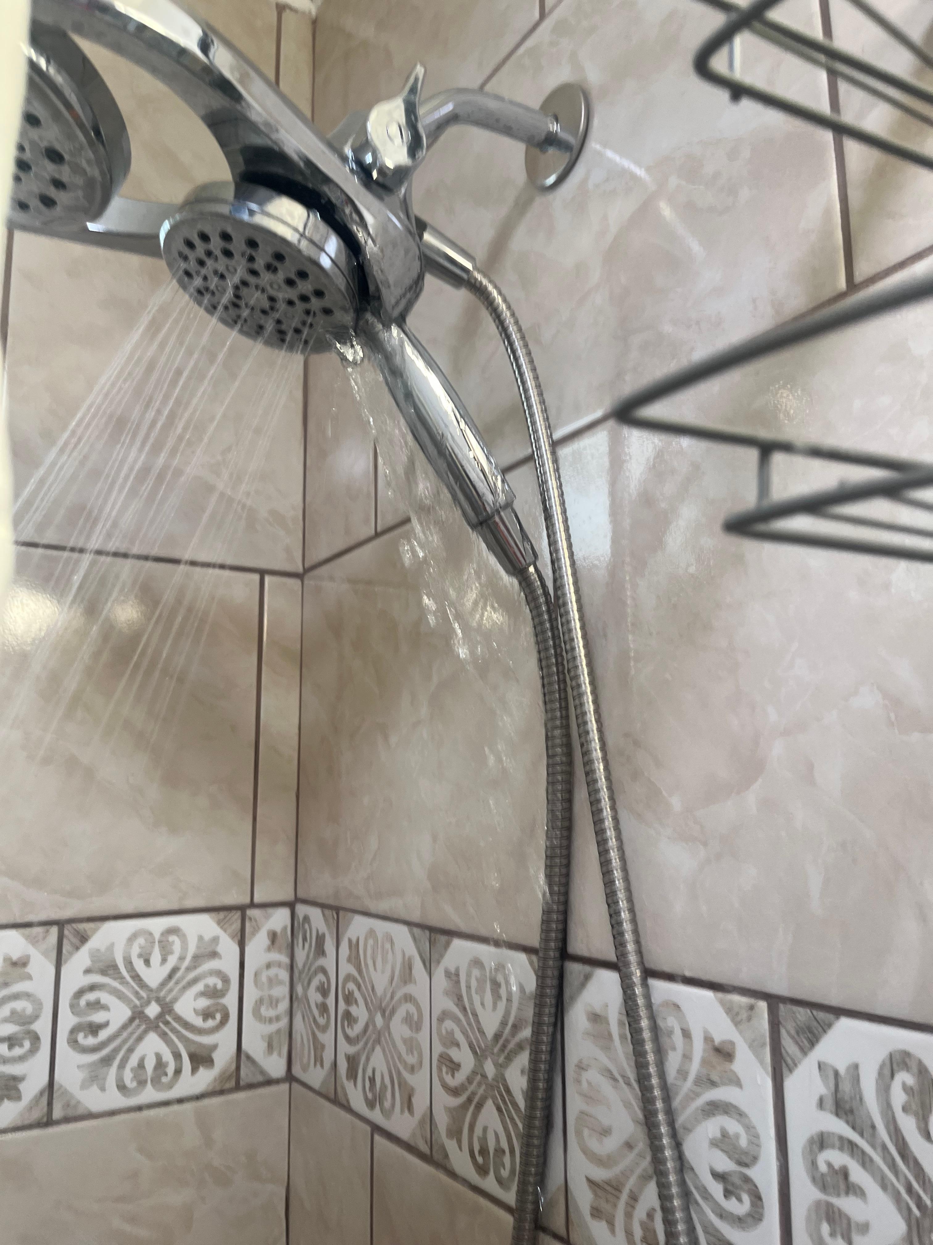 Shower gushing excess water! 