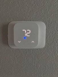 AC programmed to only go down to 72 degrees.