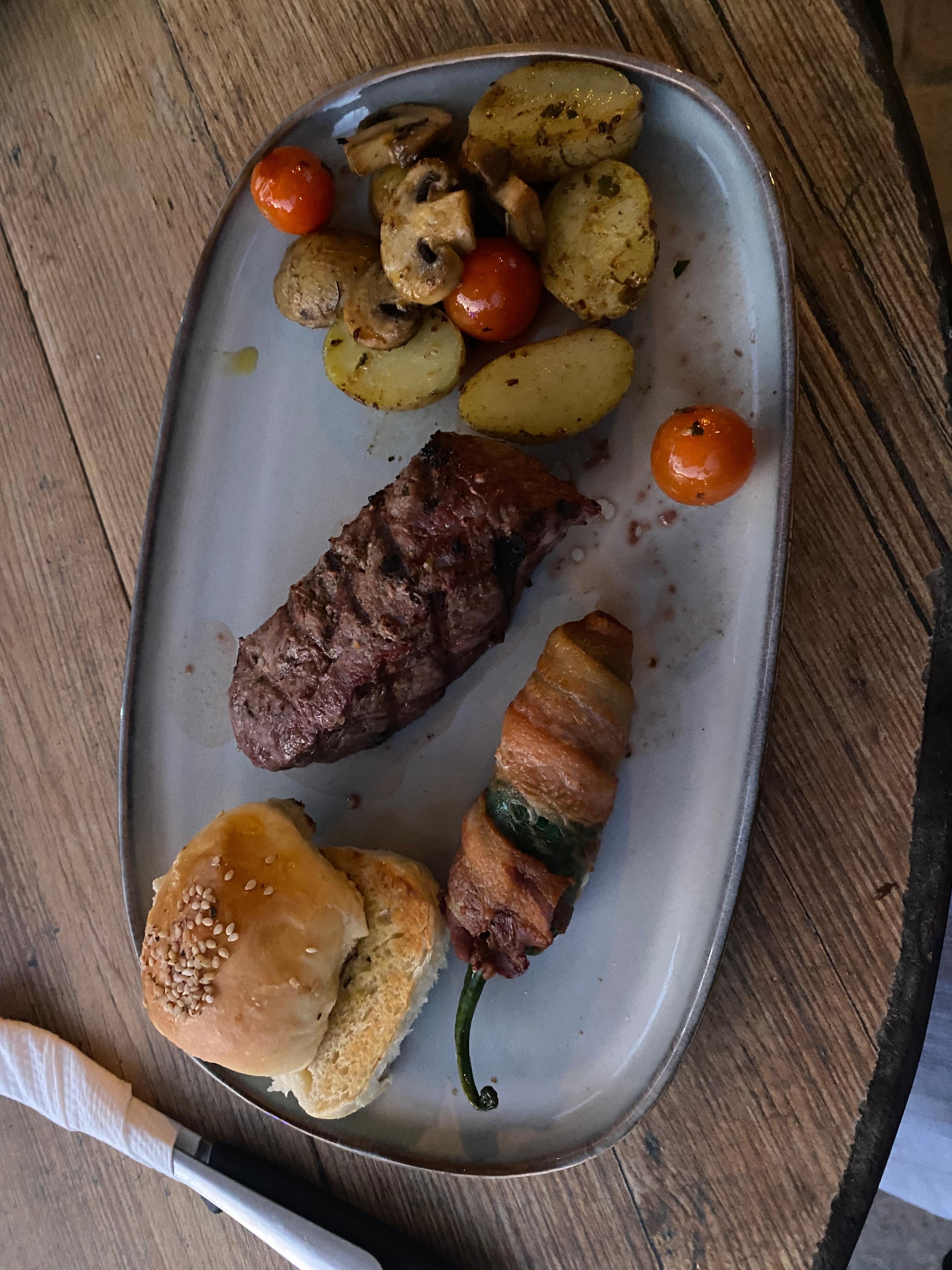 Dinner was delicious 