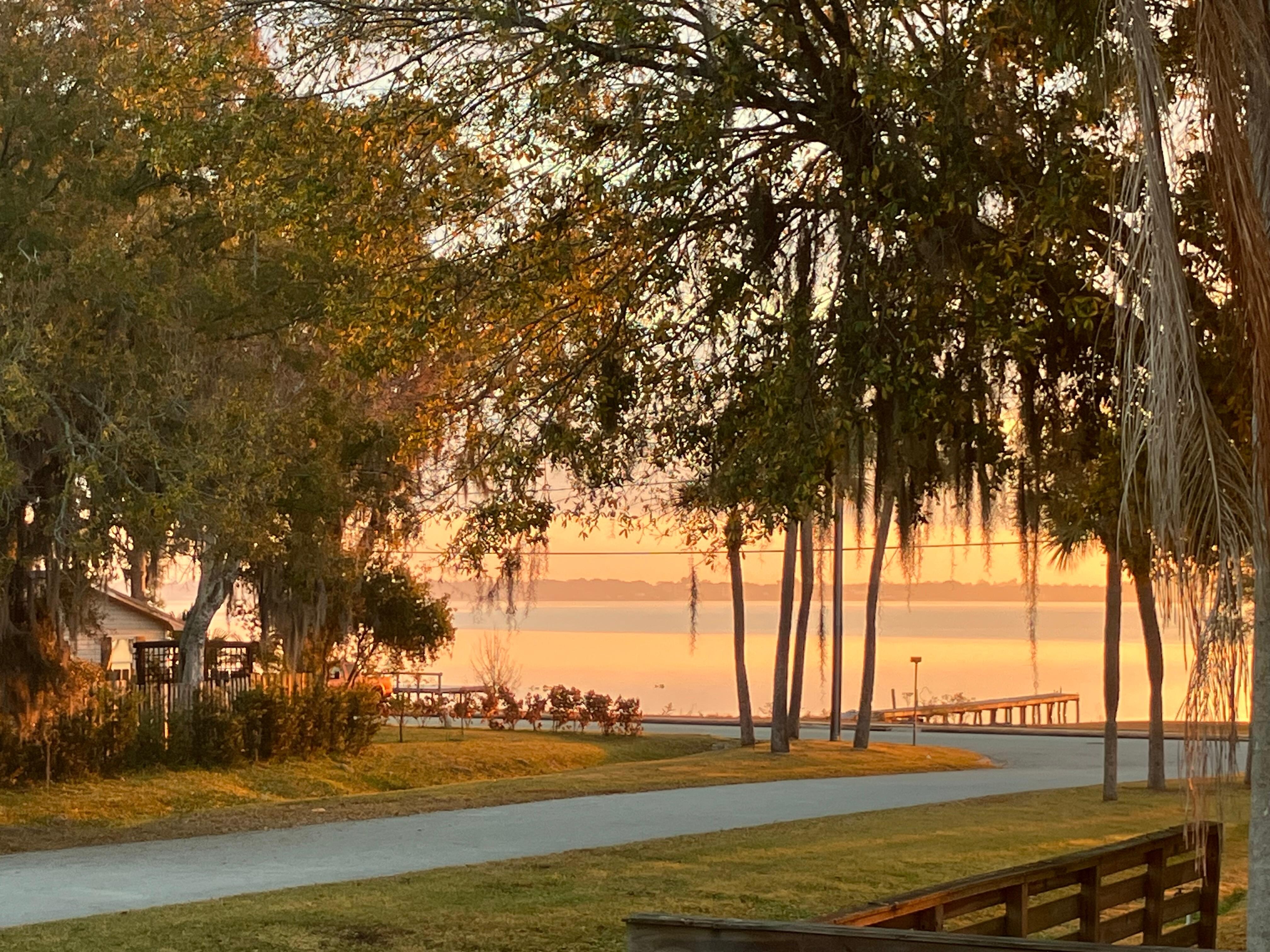 View from the front porch of the house