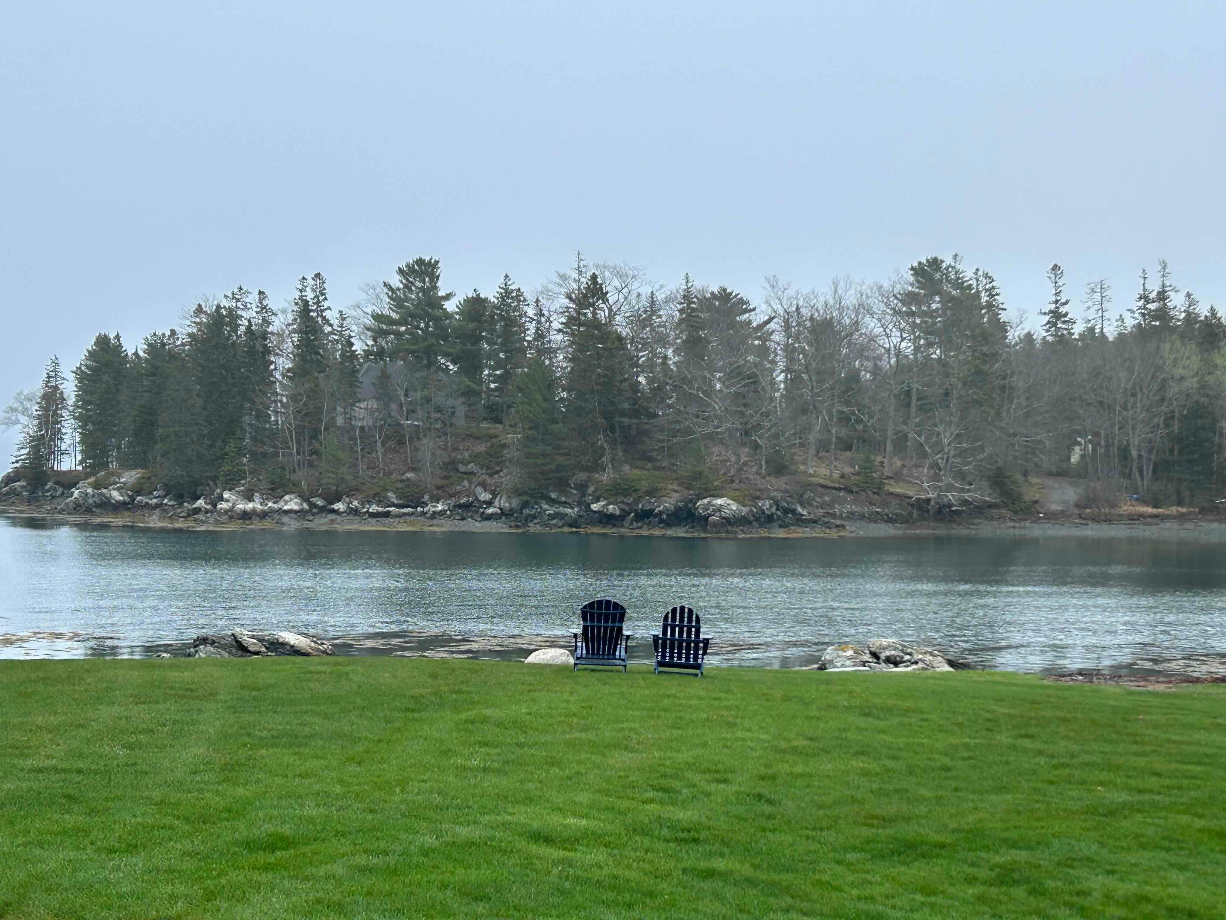 Edgewater cabin community across the street
