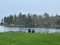 Edgewater cabin community across the street