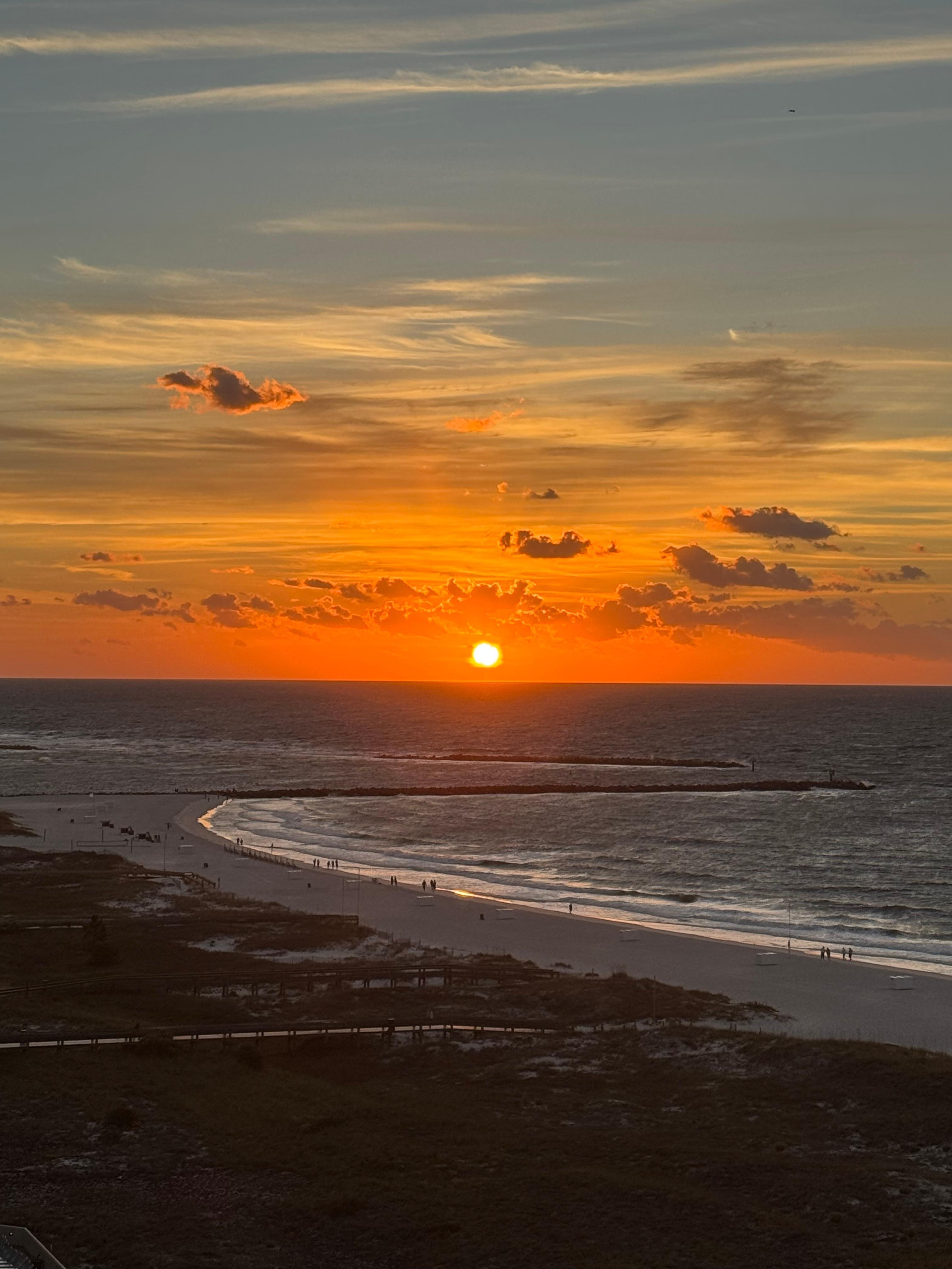 Sunrise from the balcony 