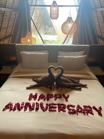 They spoilt us knowing our trip to Bali was to celebrate our Wedding Anniversary 🥰