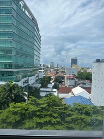 View from room
Busy road in front of hotel