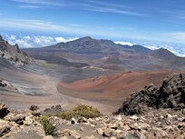 Beautiful crater and volcanic cones at Haleakala.