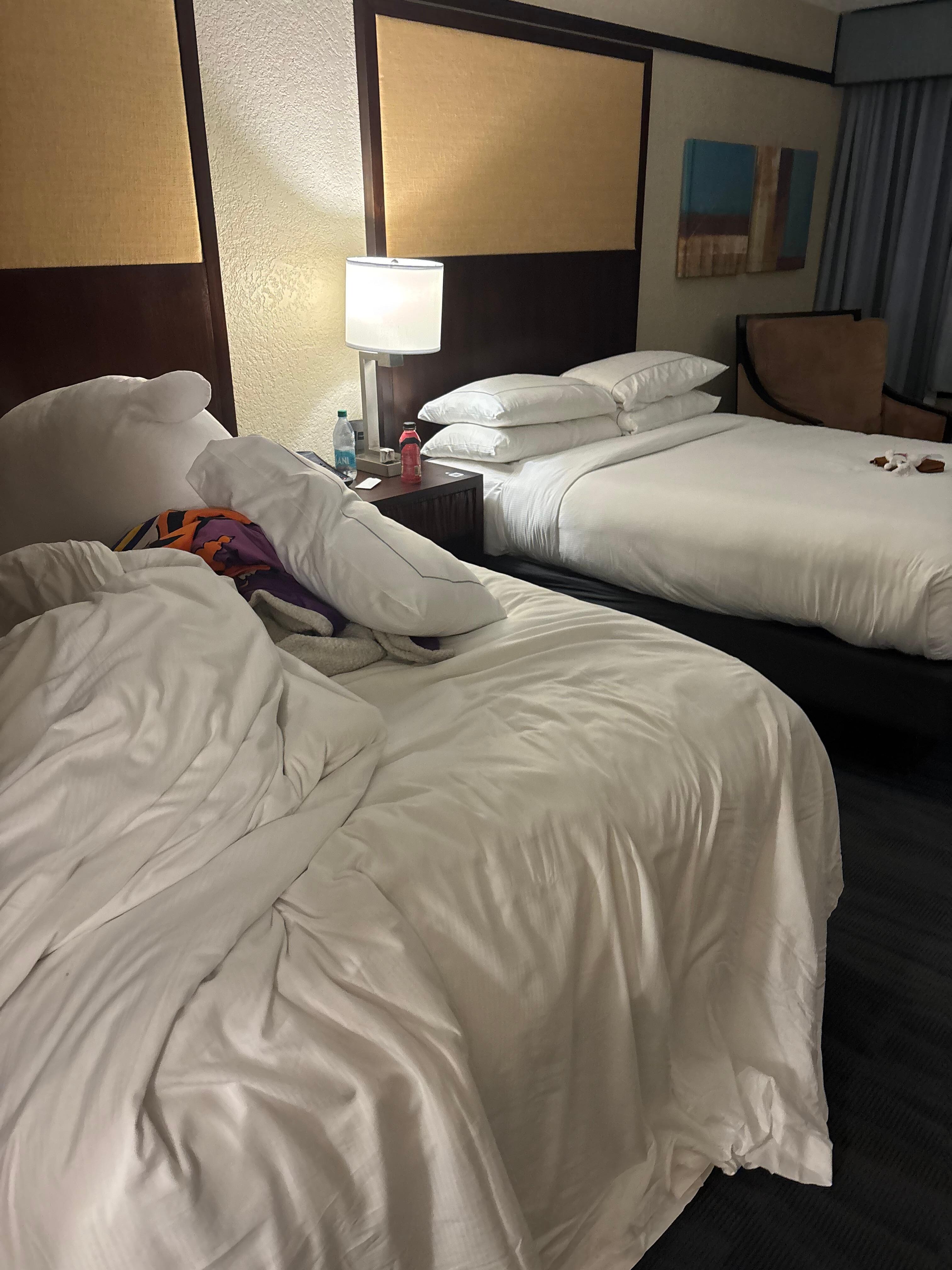They refused to move her stuffed animal to make the bed 