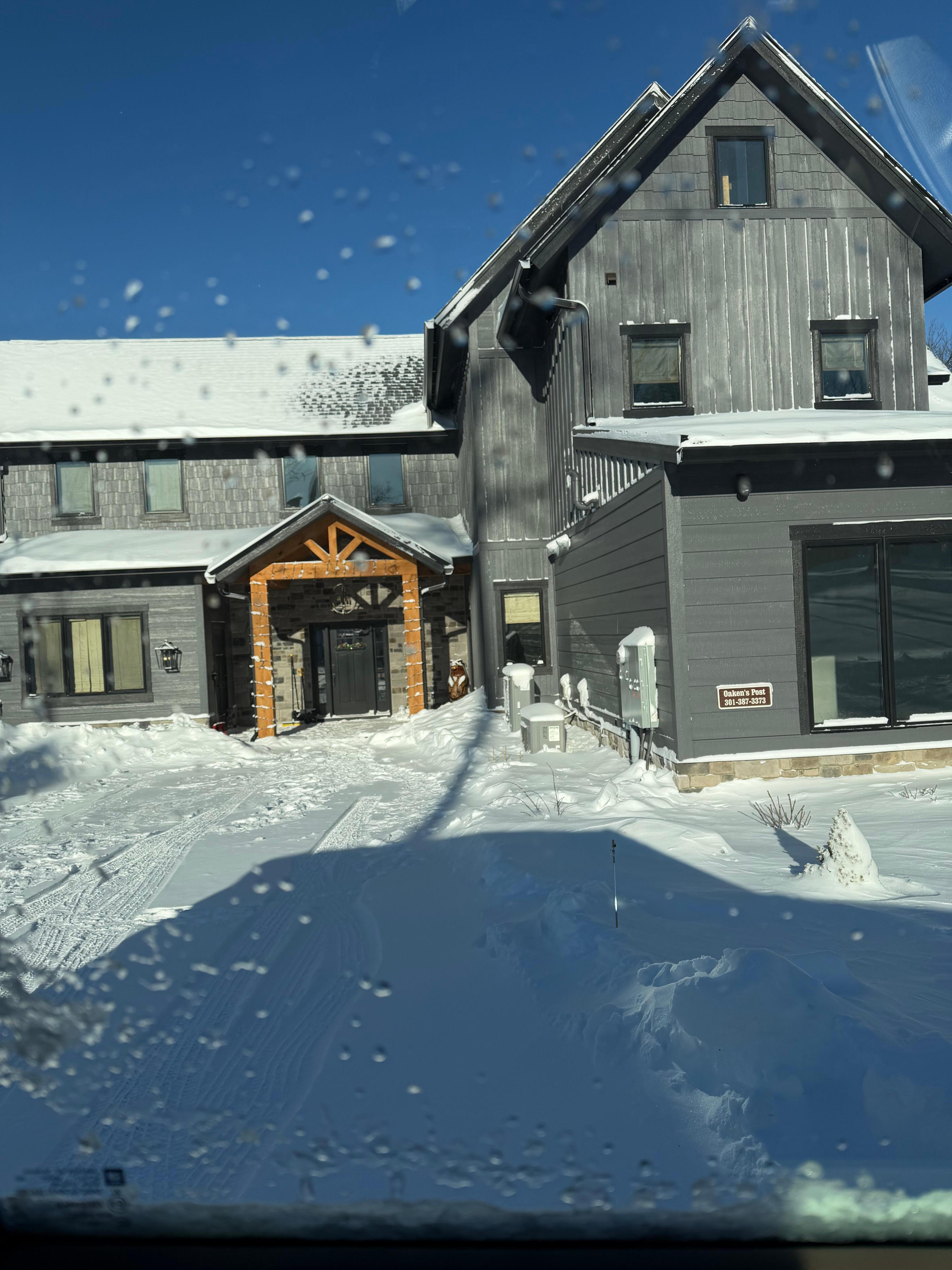 Lots of snow during our trip