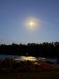 Moonlight on the lake