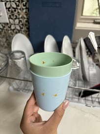 we had to wash all dishes, due to finding them all like this