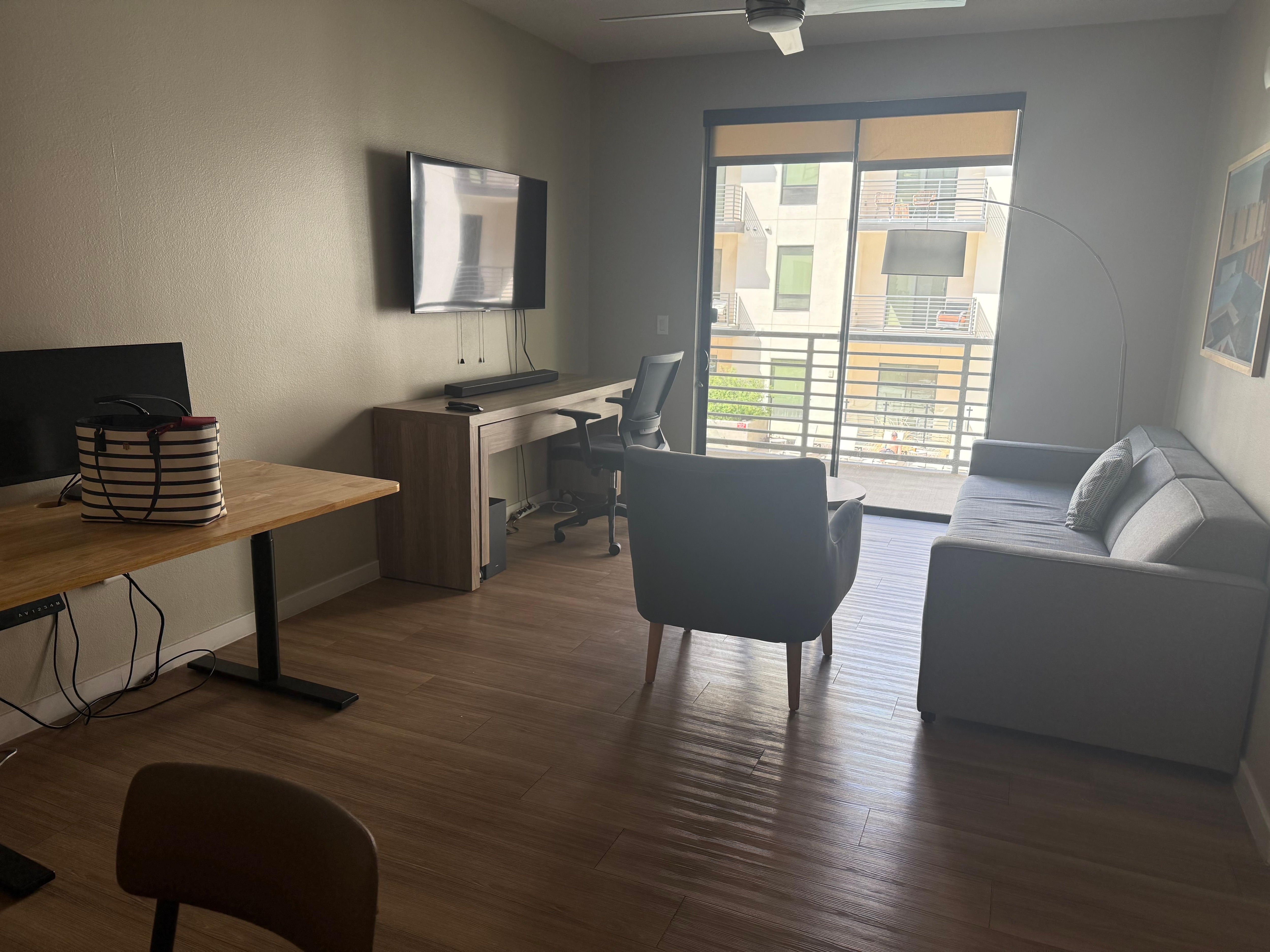 Living room (no area rug, no dining table nor chairs. 