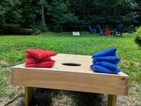 Corn Hole game... also found in the pool house. Lot's of fun!