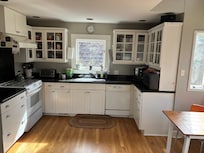 Nice clean airy kitchen with great morning sunshine