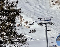 View from master bedroom in condo.