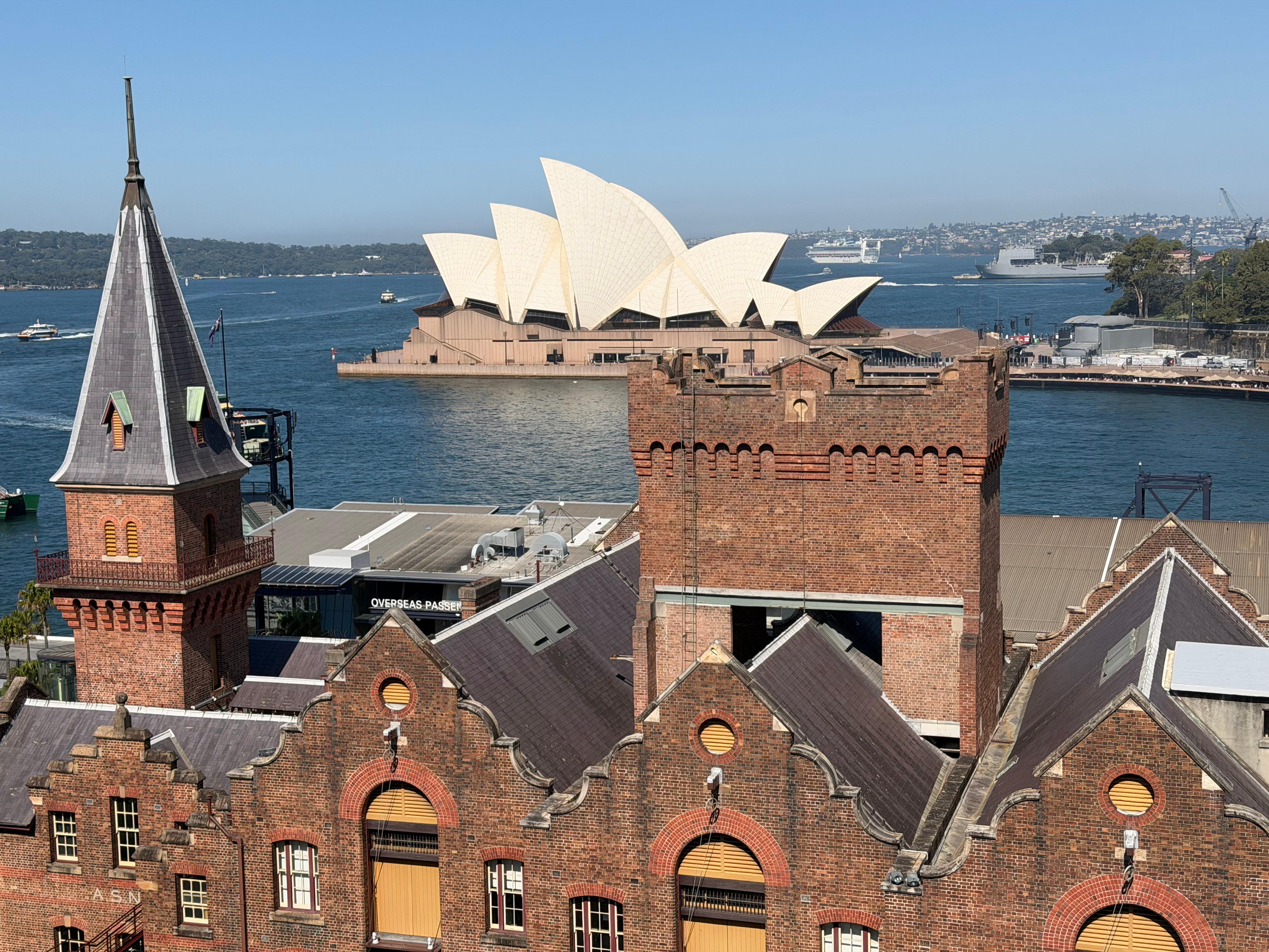 View from rooftop pool area.