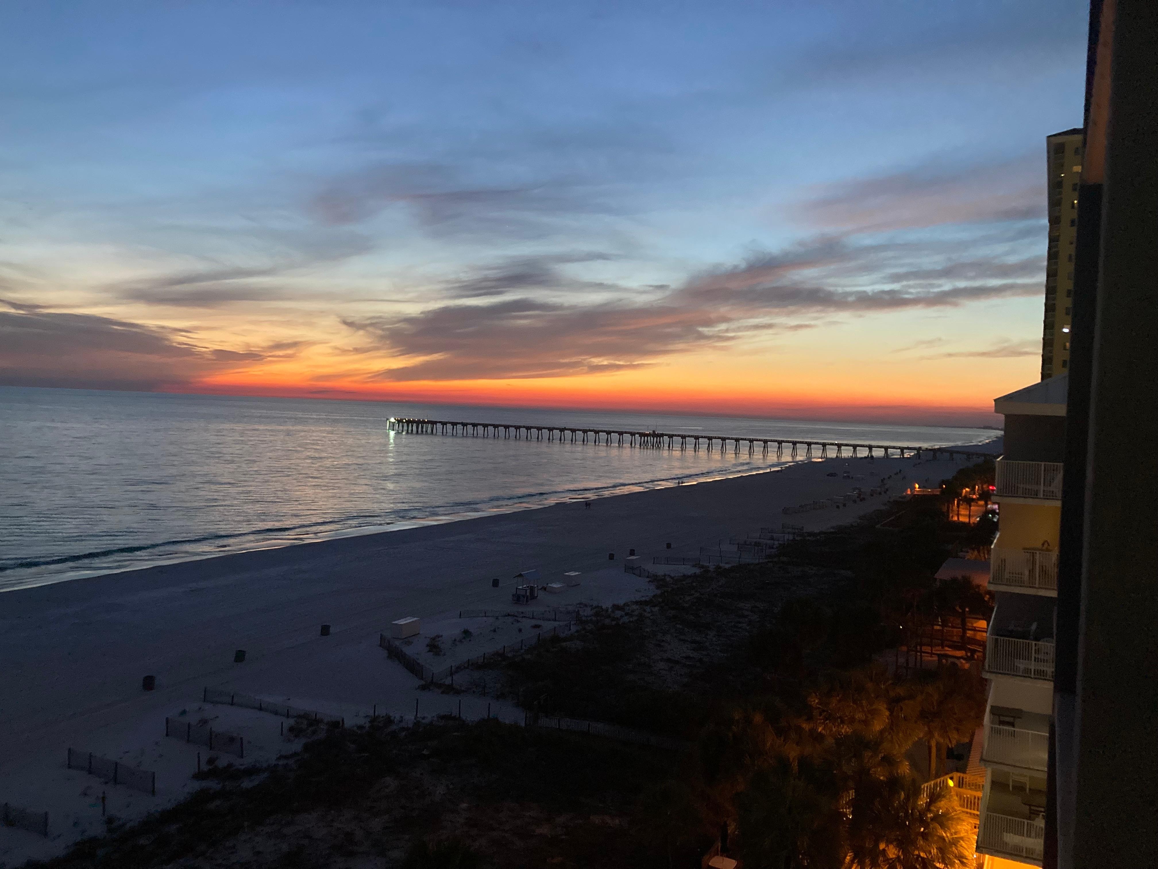 Sunset from pur balcony