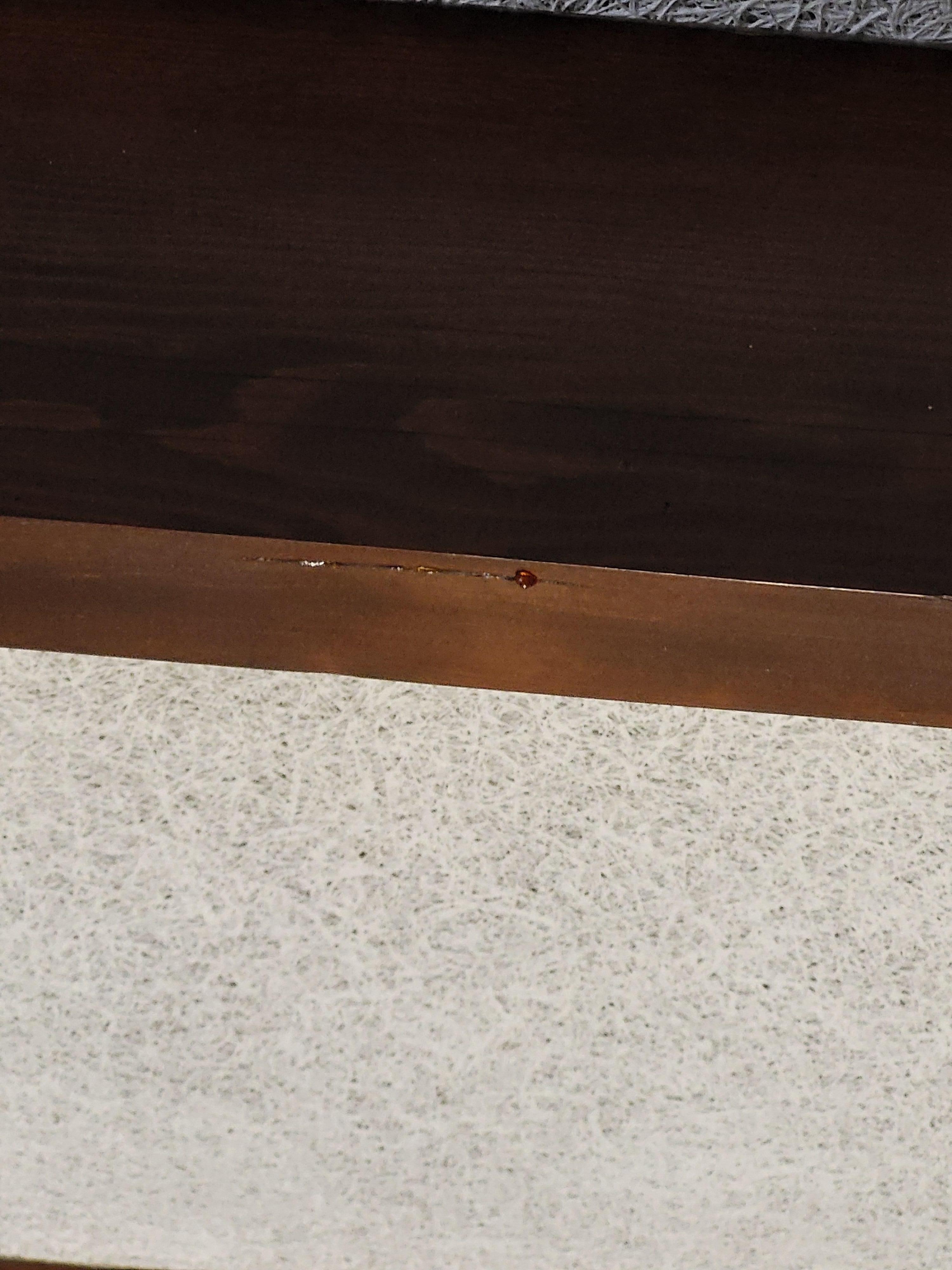 I hope it's glue dripping from the ceiling