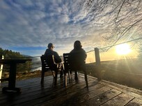 Serene place on the property for a relaxing morning coffee.