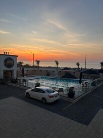 From the condo balcony.