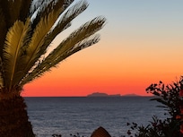 Sunset from La Fontanelle’s terrace