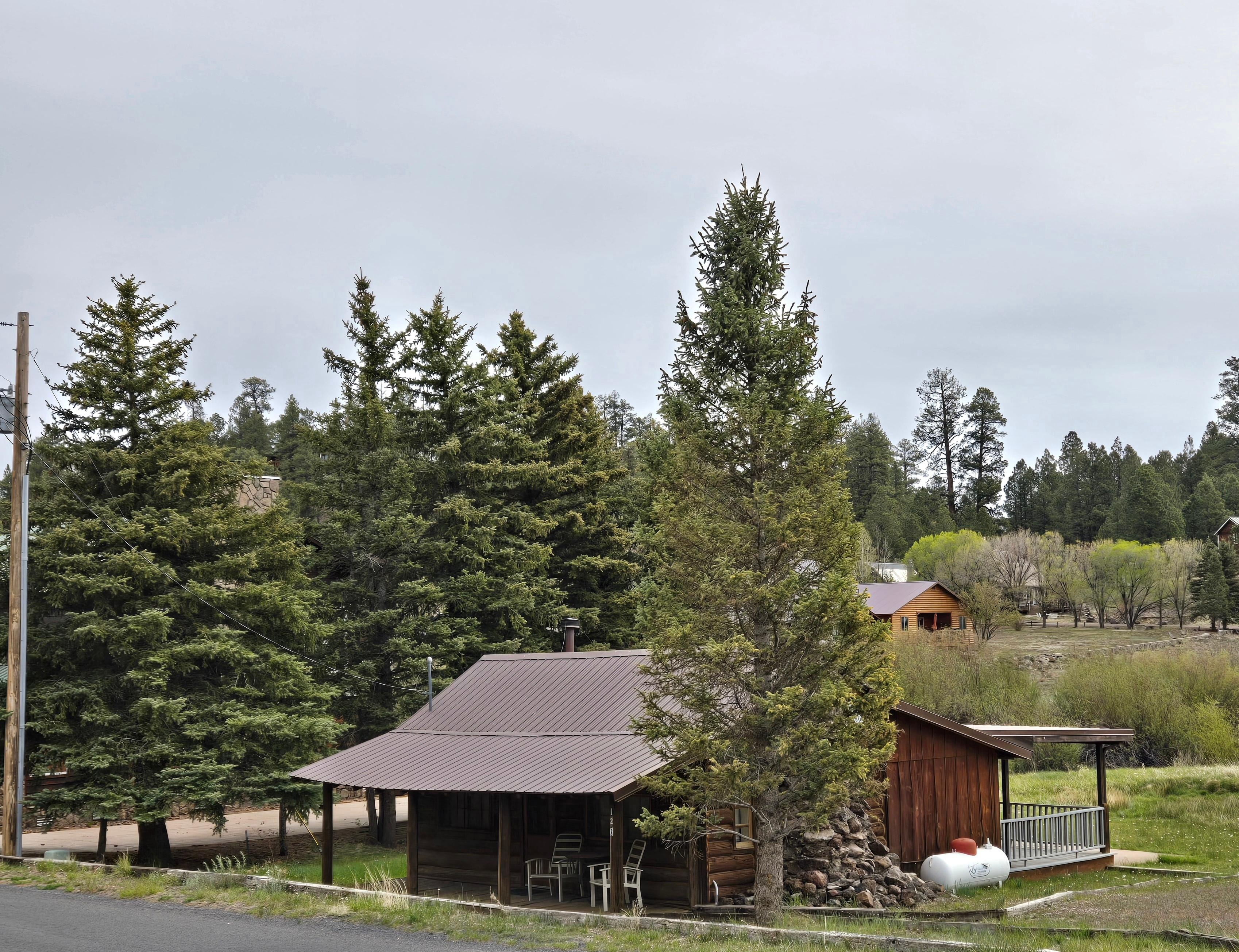 One of the nearby cabins 