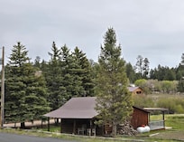 One of the nearby cabins