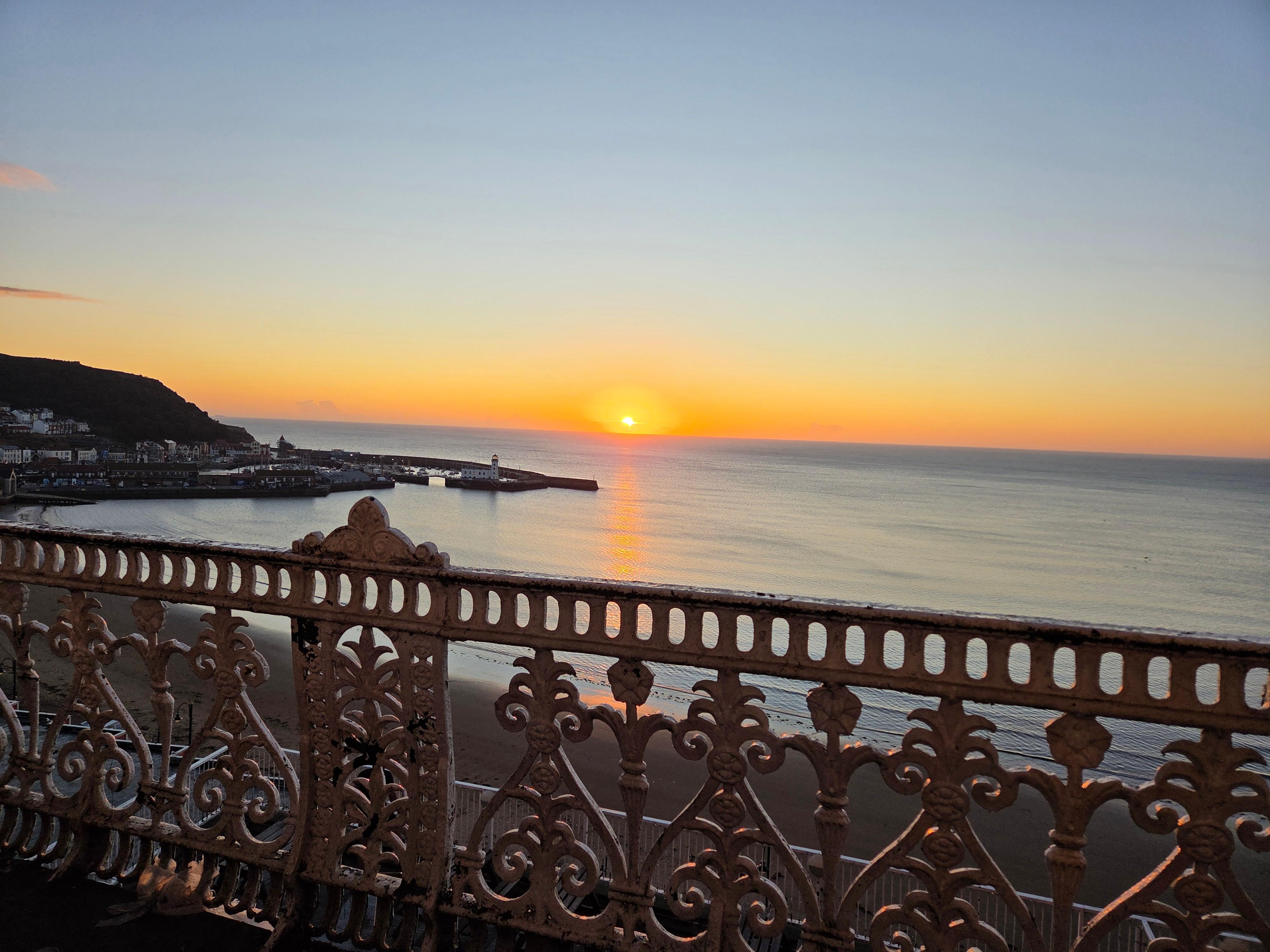 Sunrise photo from our room.