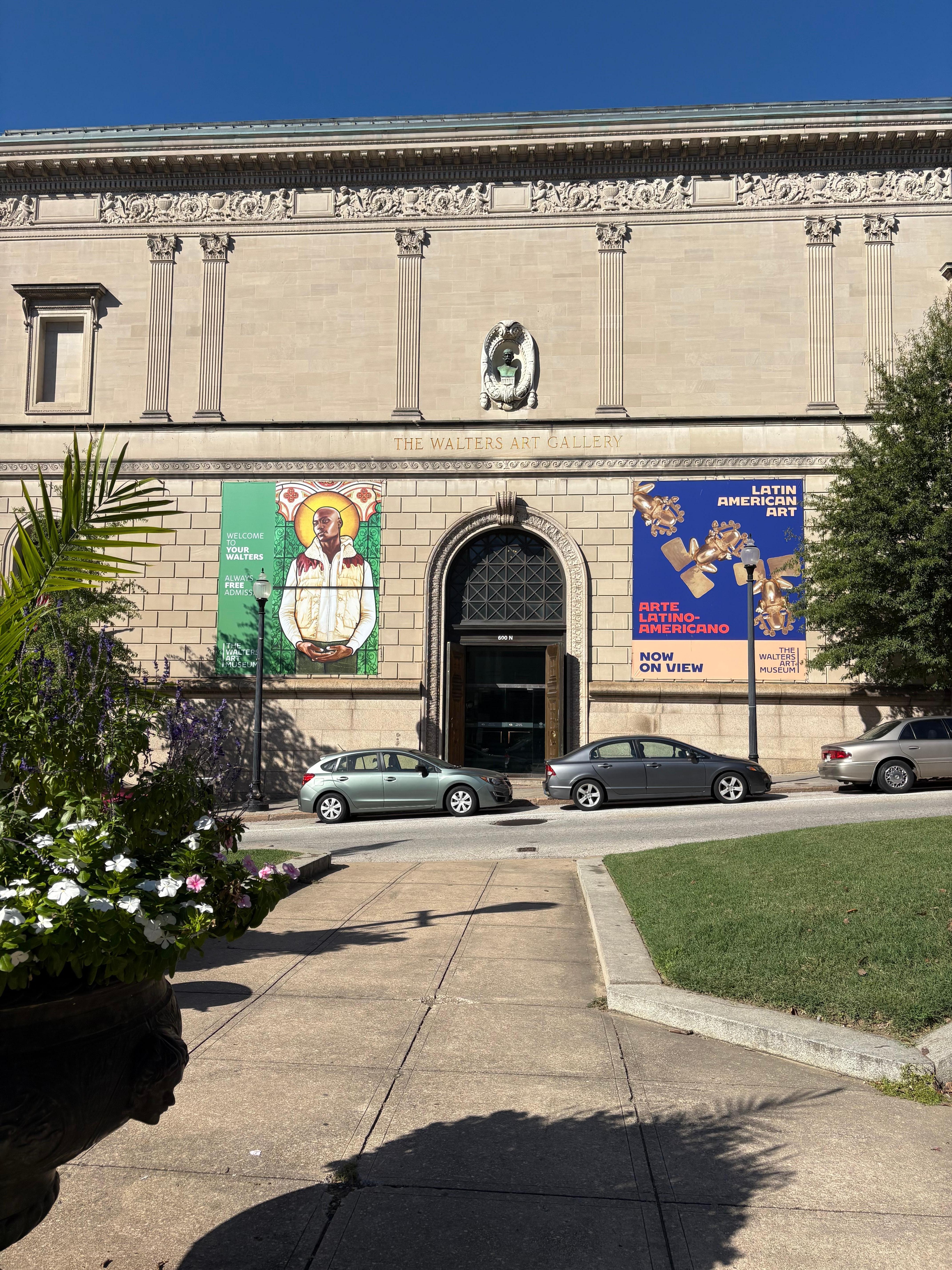 Just a block away, areas to walk and sit. I was there in October 