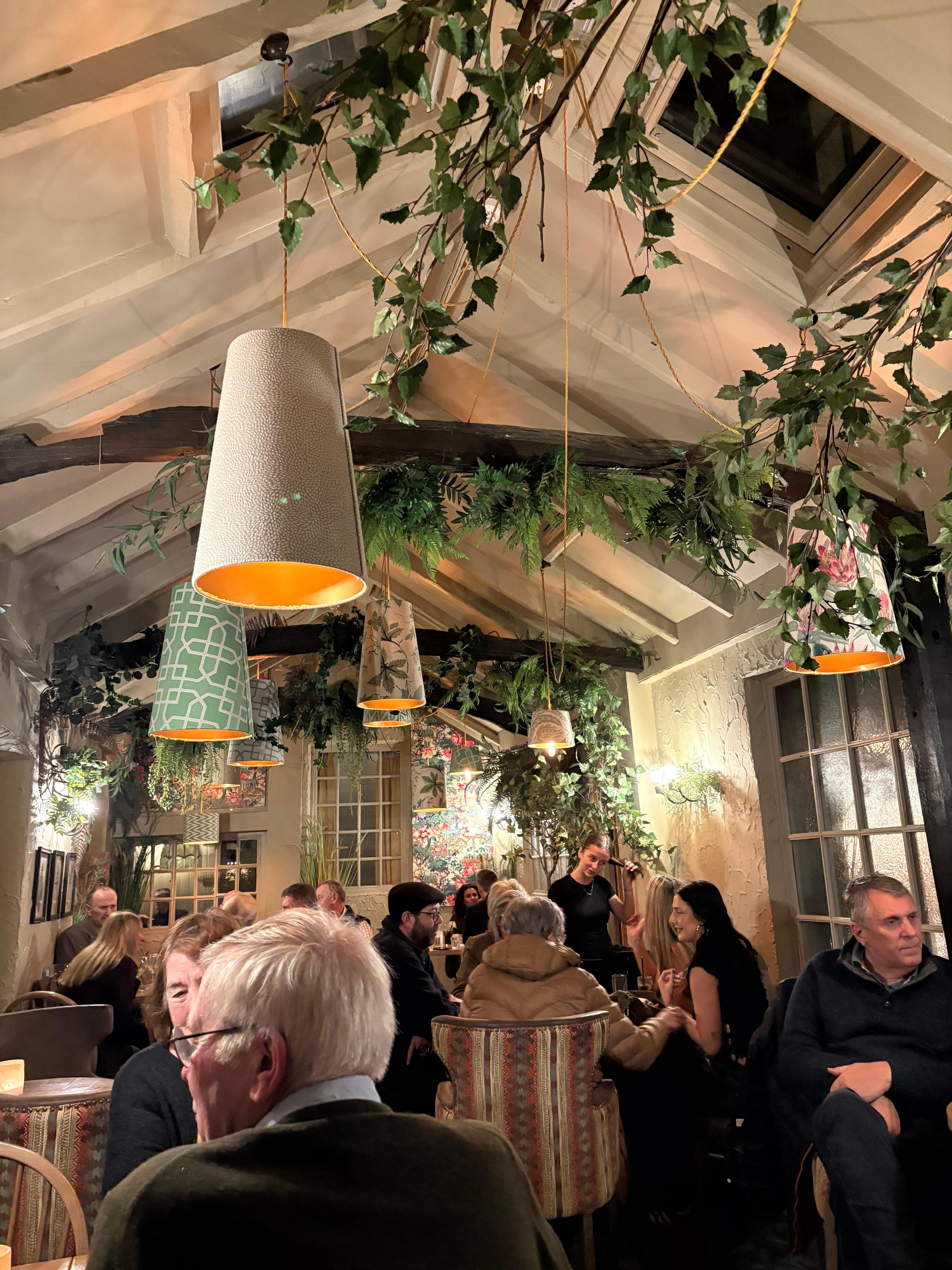 Pet friendly area for meals