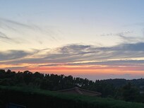 Sunset from the pool