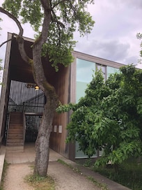 Building with the rooms, see stairs
