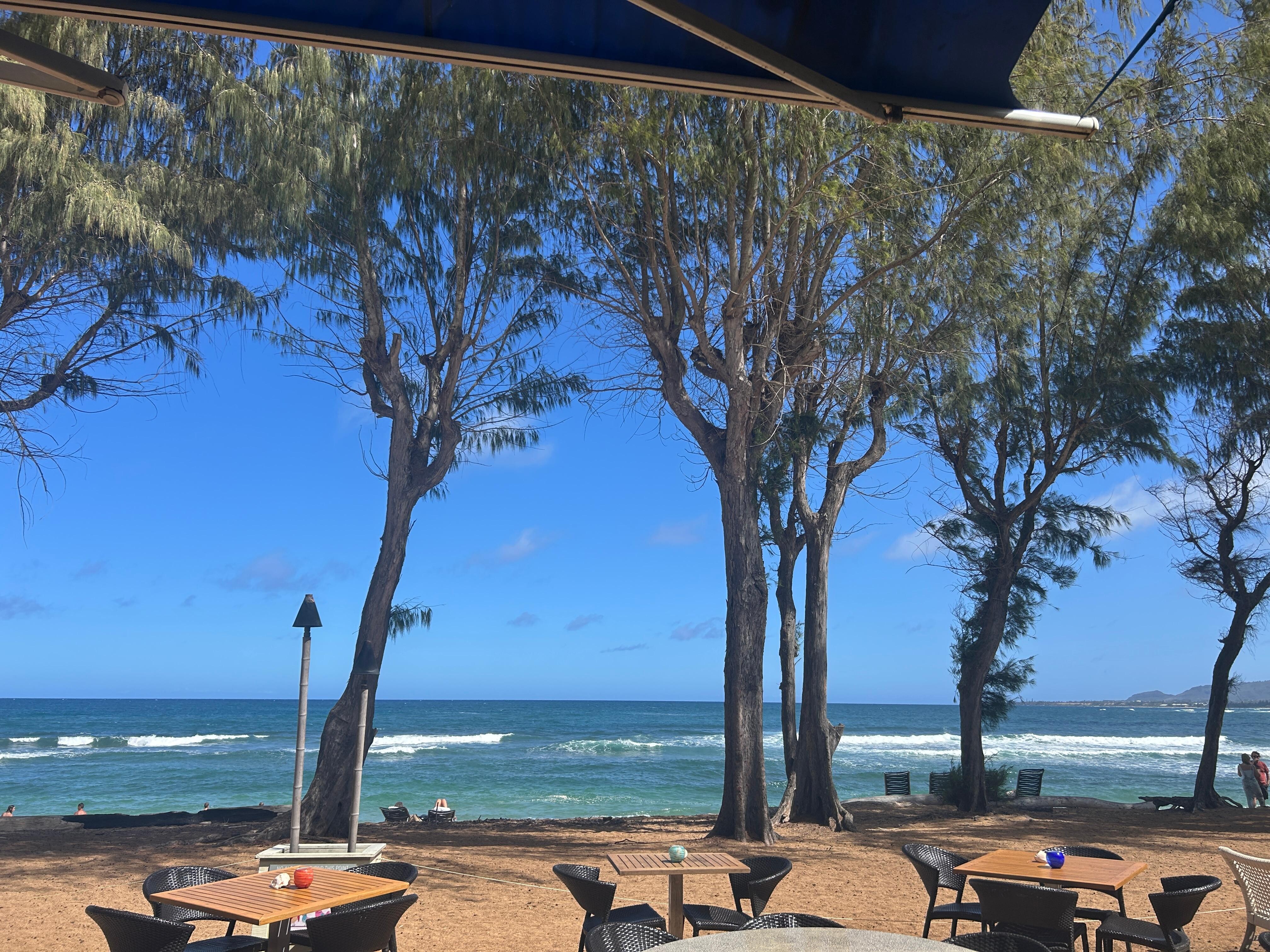 View from Lava Lava Beach Club