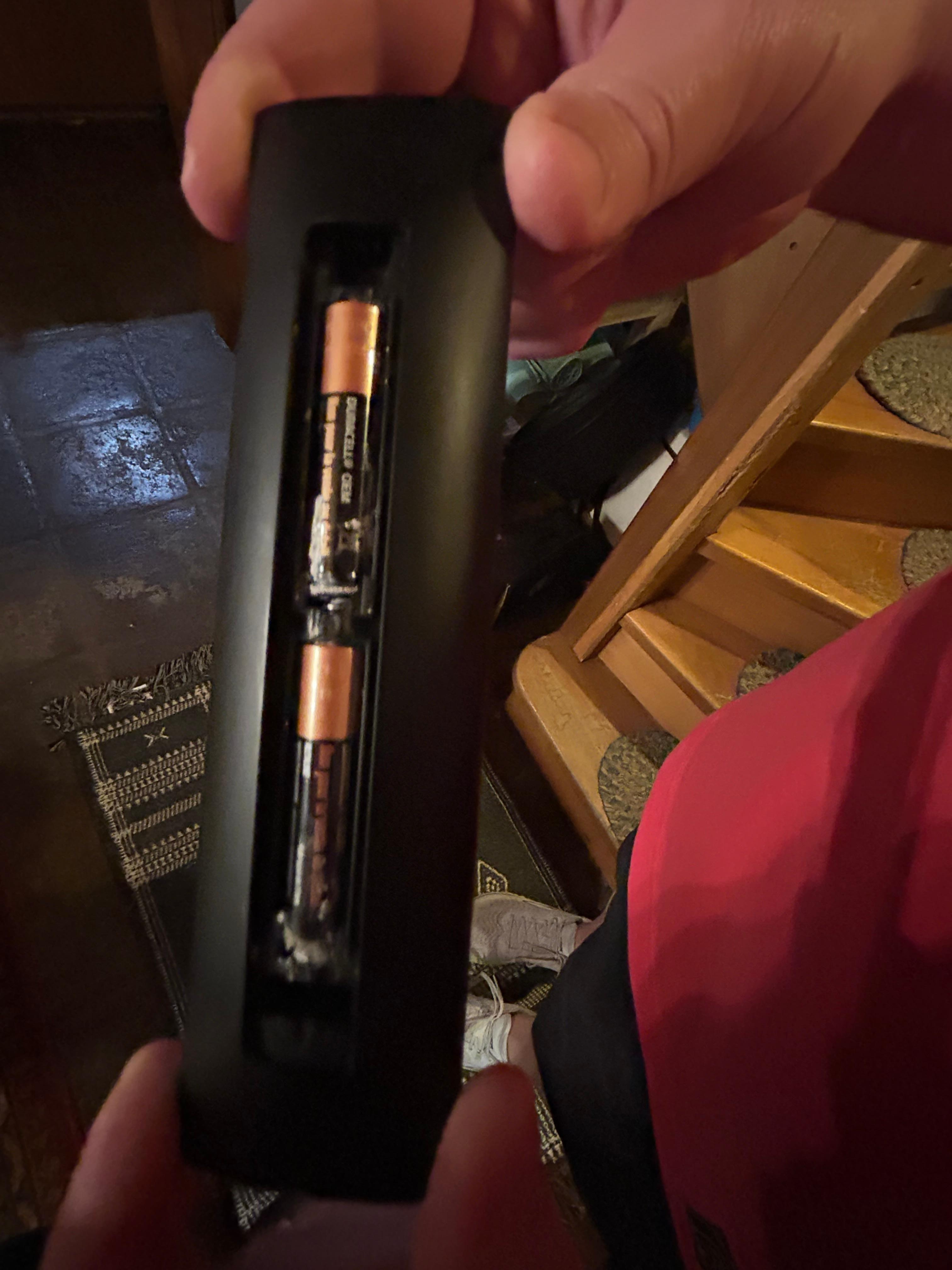 Corroded batteries in tv remote- did not work and no replacement batteries provided. 