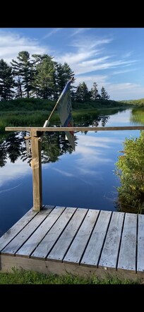 The view of the river from just behind the lodge!