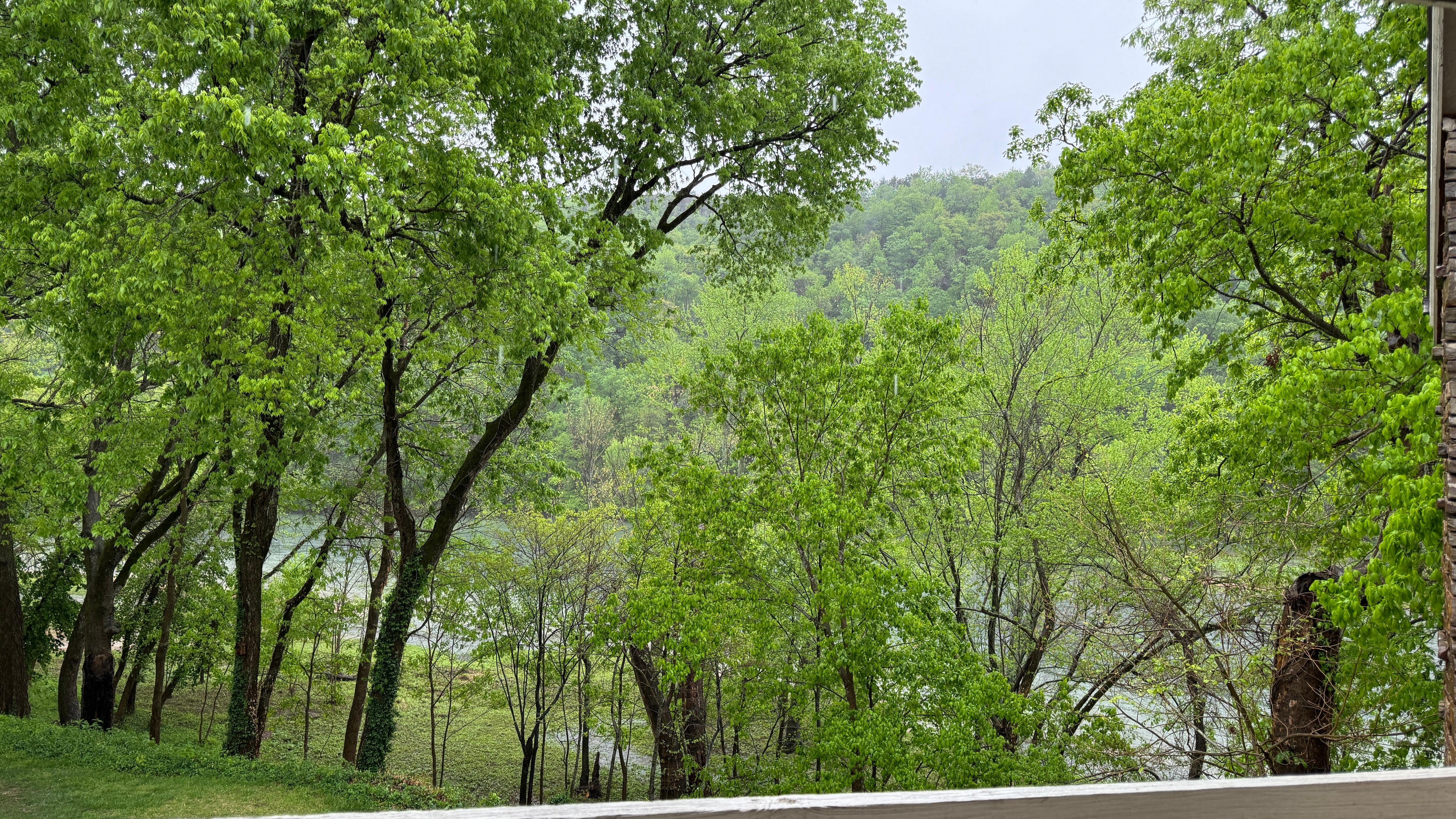 View from side deck