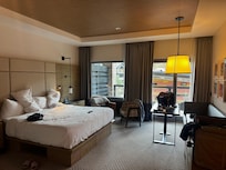 The room was well laid out and modern.