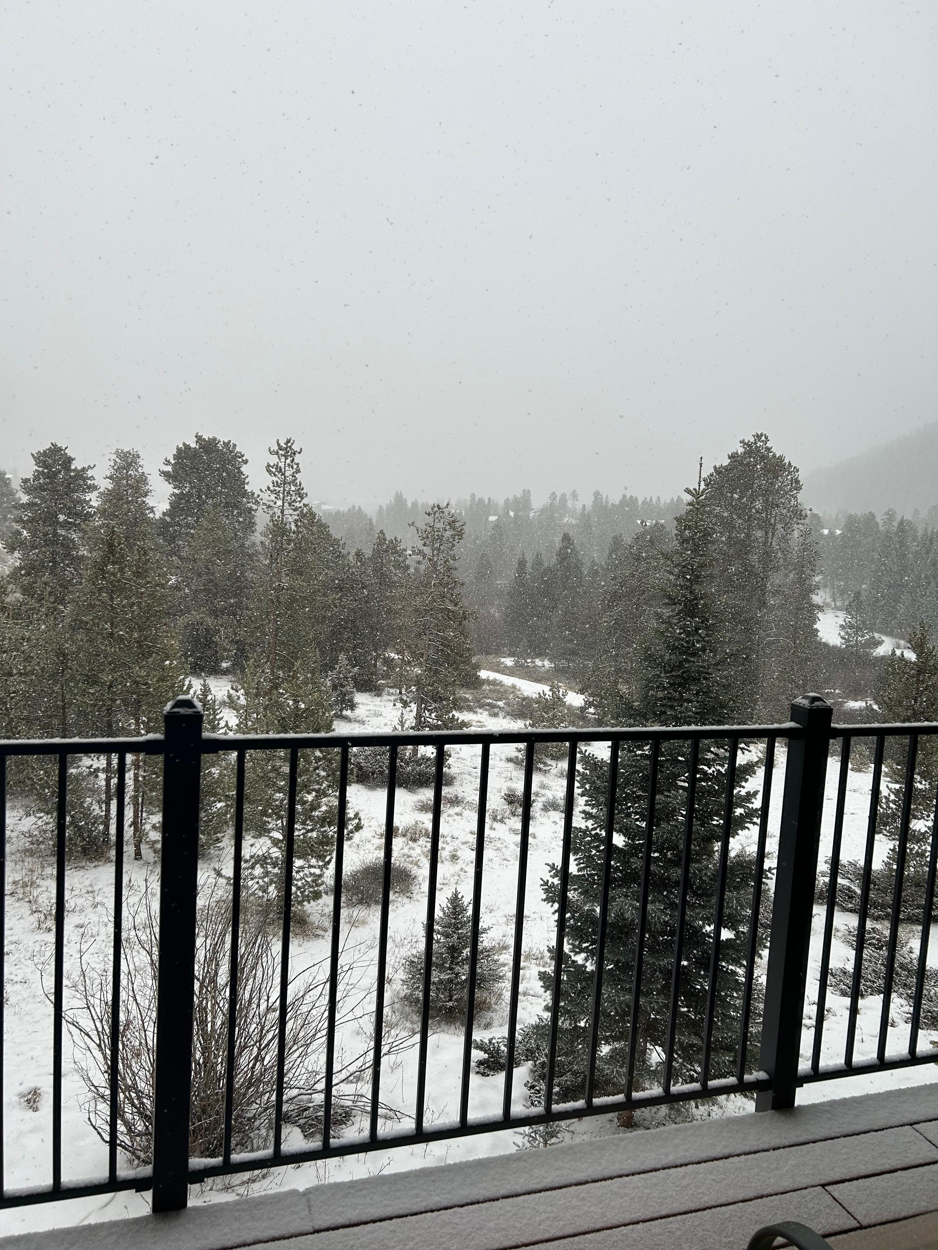 From the balcony. Spectacular views