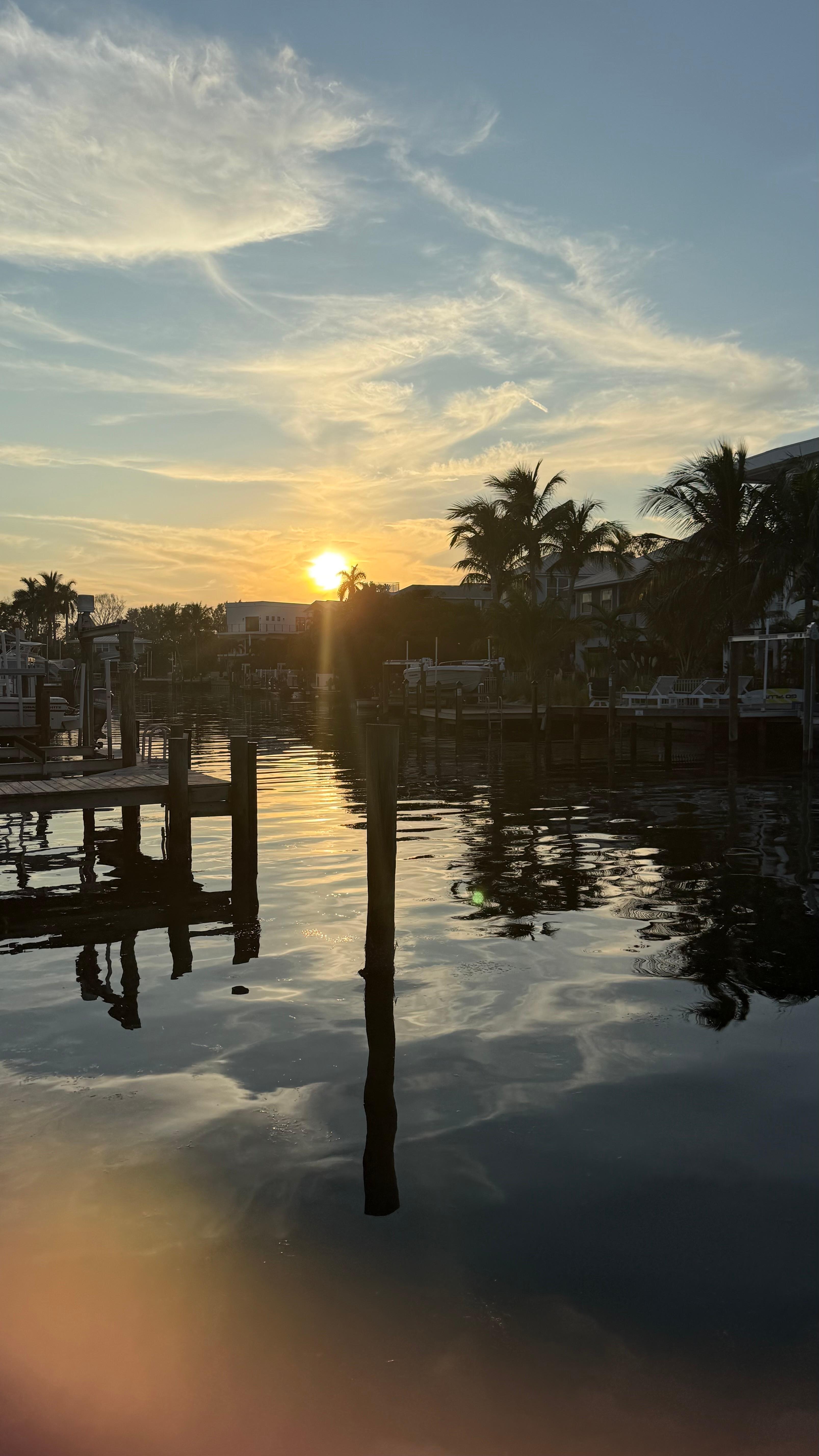 Sunset from the dock
