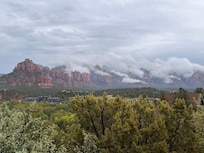 View from the home during a rainstorm!