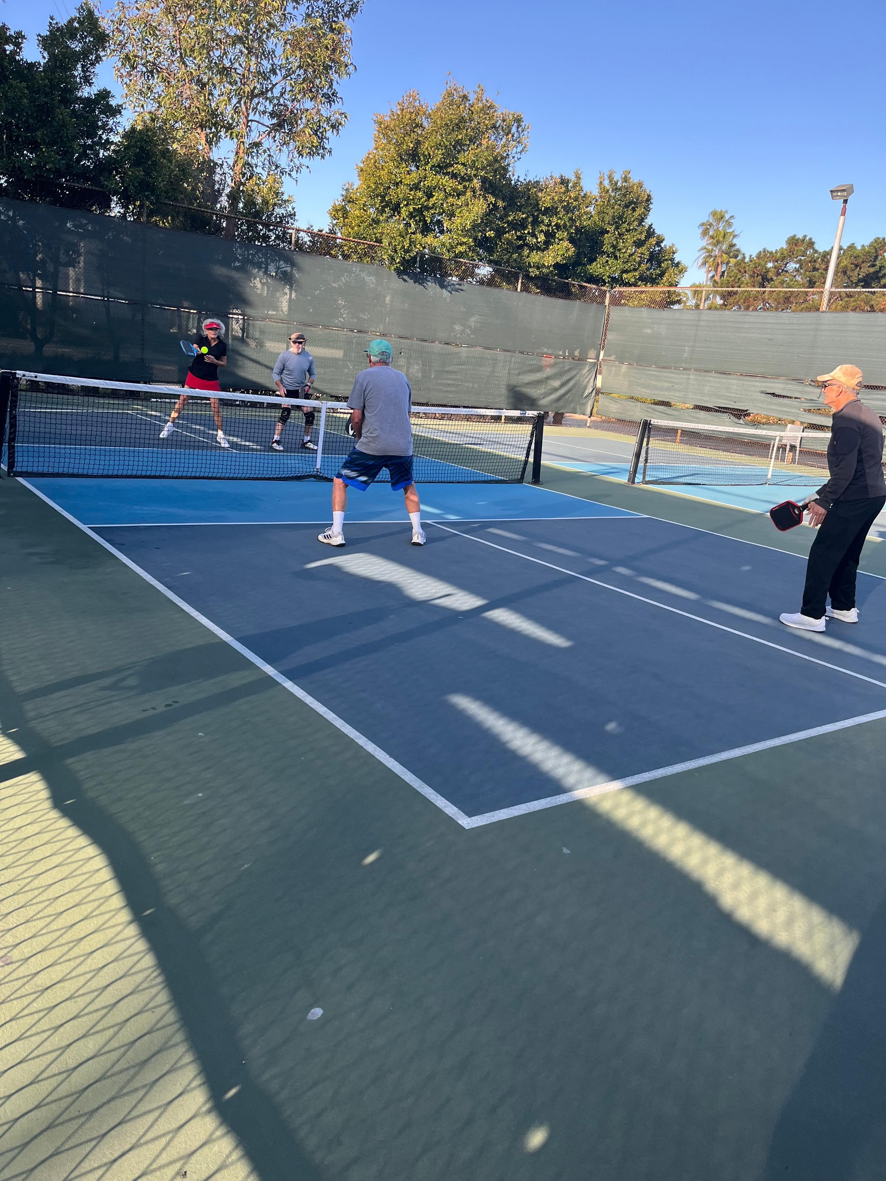 Pickleball every morning on 2nd st.