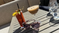 Drinks at Level 5: espresso martini and Bloody Mary.