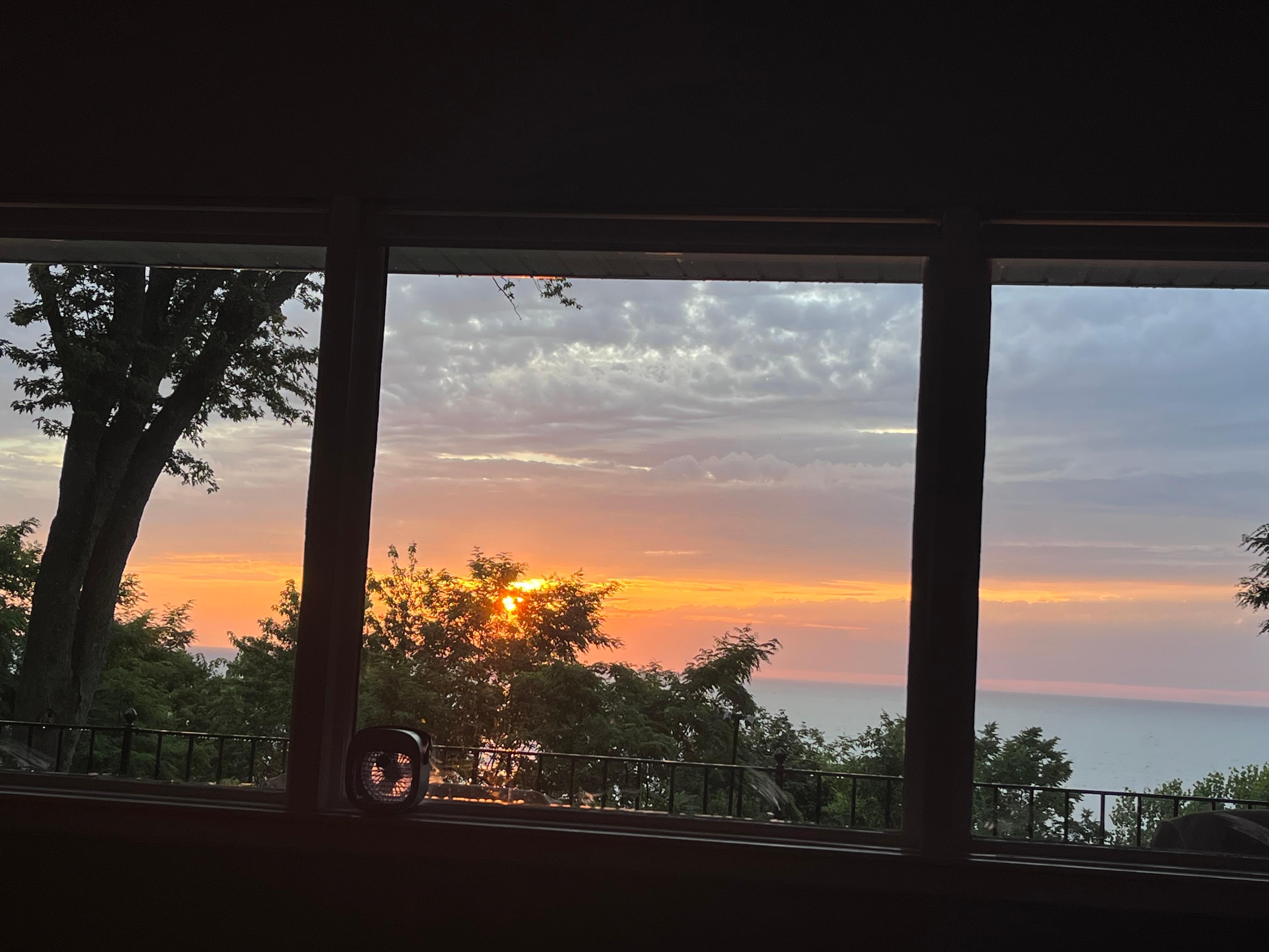 Sunset from living room