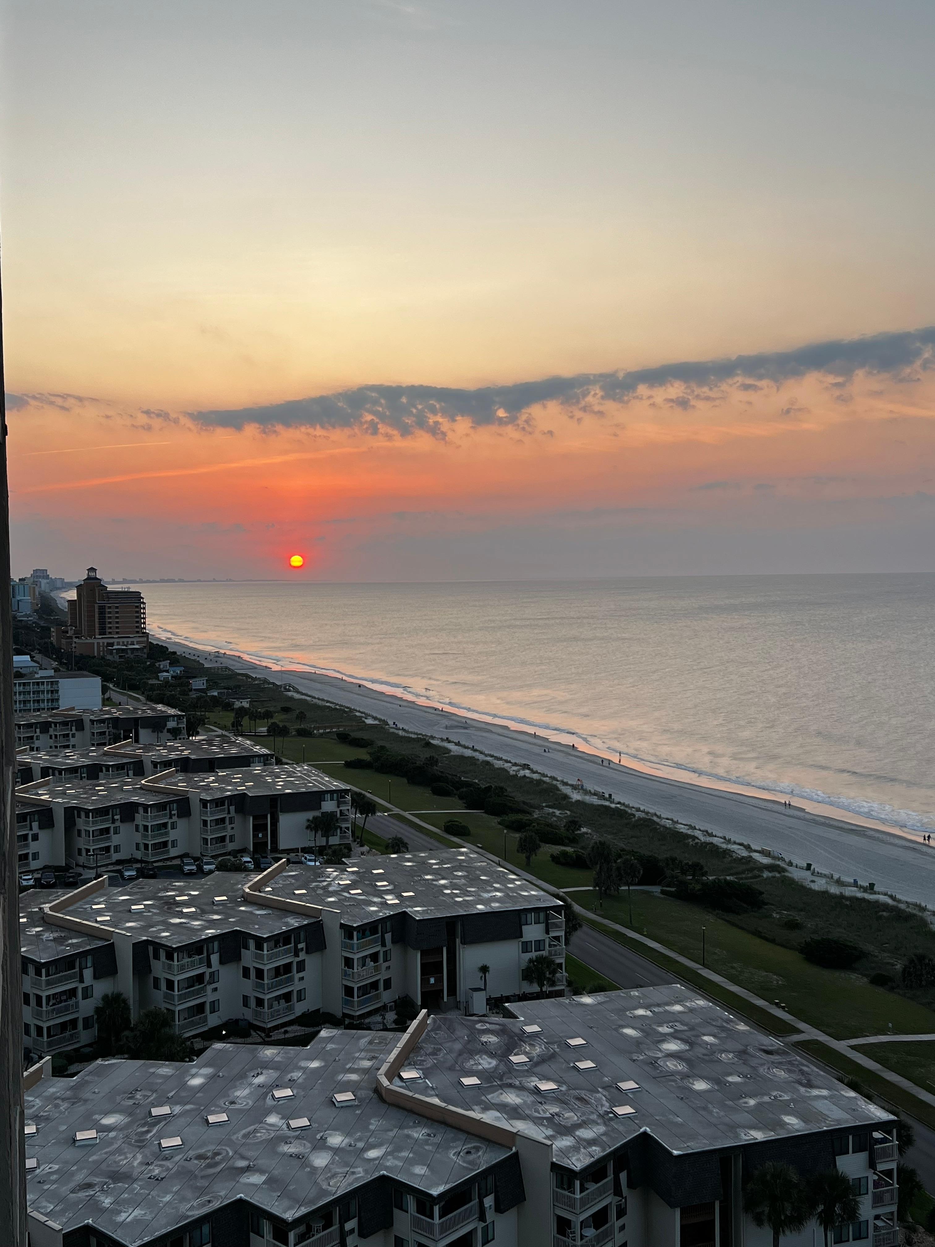 View north from our balcony 