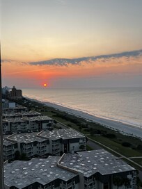 View north from our balcony